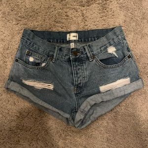 Amuse Society Jean Shorts, Size 24